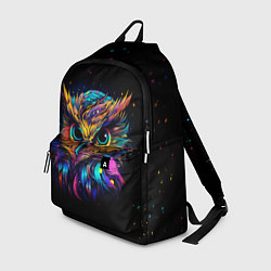 Рюкзак Разноцветная цифровая сова - нейросеть