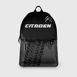 Рюкзак Citroen speed на темном фоне со следами шин посере, цвет: 3D-принт — фото 2
