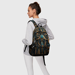 Рюкзак Орнамент в стиле египетской иероглифики, цвет: 3D-принт — фото 2