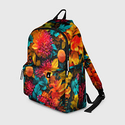 Рюкзак Яркие шикарные цветы узор, цвет: 3D-принт