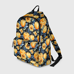 Рюкзак Паттерн тыквы и цветы, цвет: 3D-принт