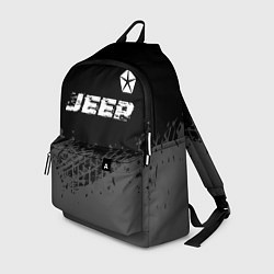 Рюкзак Jeep speed на темном фоне со следами шин посередин