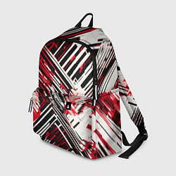 Рюкзак Киберпанк линии белые и красные, цвет: 3D-принт