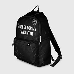 Рюкзак Bullet For My Valentine glitch на темном фоне посе, цвет: 3D-принт
