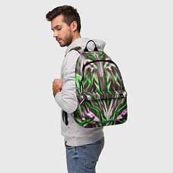 Рюкзак Зелёная киберпанк броня, цвет: 3D-принт — фото 2