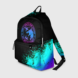 Рюкзак Ведьмак неоновый логотип, цвет: 3D-принт