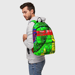 Рюкзак Кожаный рельеф, цвет: 3D-принт — фото 2