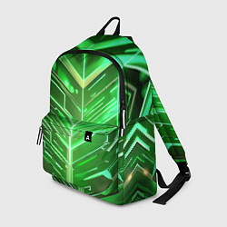 Рюкзак Зелёные неон полосы киберпанк