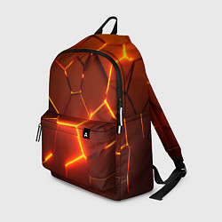 Рюкзак Плиты абстрактные огненные, цвет: 3D-принт