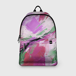 Рюкзак Зеленые и розовые мазки краски, цвет: 3D-принт — фото 2
