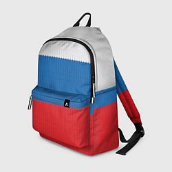 Рюкзак Вязаный российский флаг, цвет: 3D-принт