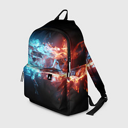 Рюкзак Лед и пламя абстракция