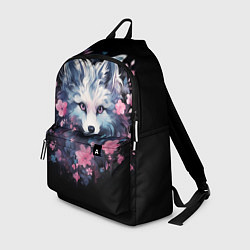Рюкзак Романтичная белая волчица, цвет: 3D-принт