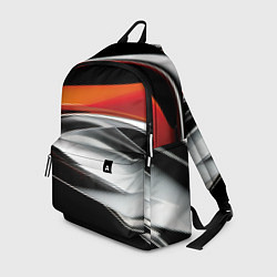 Рюкзак Оранжевая и металлическая абстракция, цвет: 3D-принт