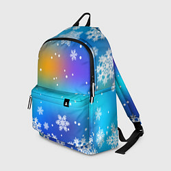 Рюкзак Снегопад на Новый год, цвет: 3D-принт
