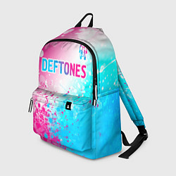 Рюкзак Deftones neon gradient style посередине