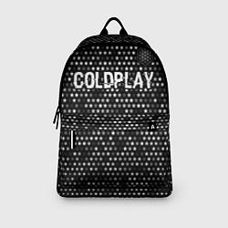 Рюкзак Coldplay glitch на темном фоне посередине, цвет: 3D-принт — фото 2