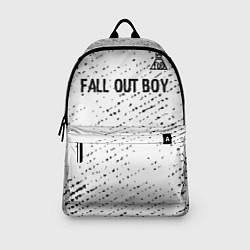 Рюкзак Fall Out Boy glitch на светлом фоне посередине, цвет: 3D-принт — фото 2