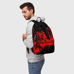 Рюкзак Красное пламя, цвет: 3D-принт — фото 2