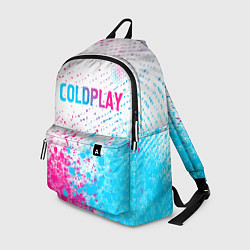 Рюкзак Coldplay neon gradient style посередине, цвет: 3D-принт