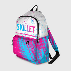 Рюкзак Skillet neon gradient style посередине, цвет: 3D-принт