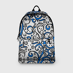 Рюкзак Синие кружевные узоры, цвет: 3D-принт — фото 2