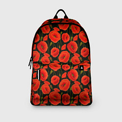 Рюкзак Полевые цветы маки, цвет: 3D-принт — фото 2