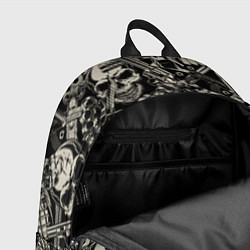 Рюкзак Черепа и вооружение, цвет: 3D-принт — фото 2