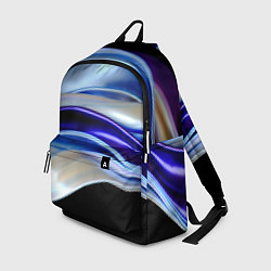 Рюкзак Абстрактные волны синего оттенка