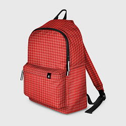 Рюкзак Мелкие снежинки паттерн красный, цвет: 3D-принт