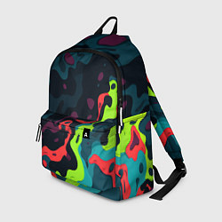 Рюкзак Яркий кислотный абстрактный камуфляж