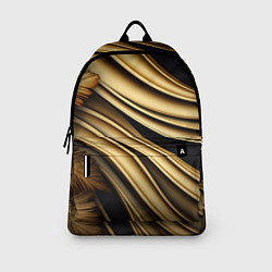 Рюкзак Золотая объемная абстракция, цвет: 3D-принт — фото 2