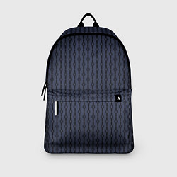 Рюкзак Чёрный узор на серо-синем, цвет: 3D-принт — фото 2