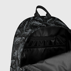 Рюкзак Черные драконы паттерн, цвет: 3D-принт — фото 2