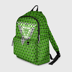 Рюкзак Зелёные и чёрные треугольники