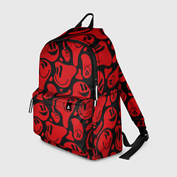 Рюкзак Красные смайлы, цвет: 3D-принт