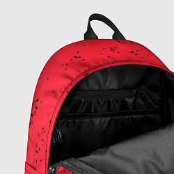 Рюкзак Насыщенный коралловый с чёрными вкраплениями, цвет: 3D-принт — фото 2