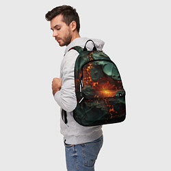 Рюкзак Объемная текстура и лава, цвет: 3D-принт — фото 2