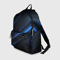Рюкзак Темно-синий абстрактный фон абстракция, цвет: 3D-принт