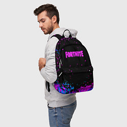 Рюкзак Fortnite неоновые брызги красок, цвет: 3D-принт — фото 2
