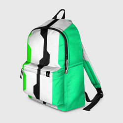 Рюкзак Техно линии зелёный, цвет: 3D-принт