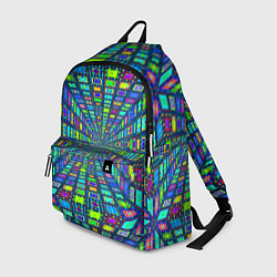 Рюкзак Абстрактный узор коридор из разноцветных квадратов