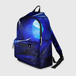 Рюкзак Black and blue abstract background sport style