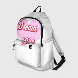 Рюкзак Девушка-мечта и розовое сердце, цвет: 3D-принт
