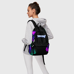 Рюкзак Tekken огненный дым текстура, цвет: 3D-принт — фото 2