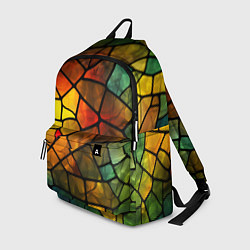 Рюкзак Витражная стеклянная мозаика, цвет: 3D-принт