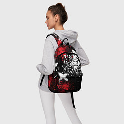 Рюкзак Мазда на фоне граффити и брызг красок, цвет: 3D-принт — фото 2