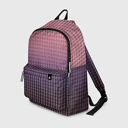 Рюкзак Тёмно-розовый полосы узоры