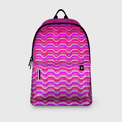 Рюкзак Розовые линии и белые полосы, цвет: 3D-принт — фото 2