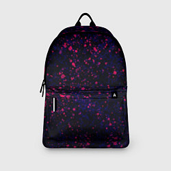 Рюкзак Абстракция чёрно-синий с розовыми кляксами, цвет: 3D-принт — фото 2